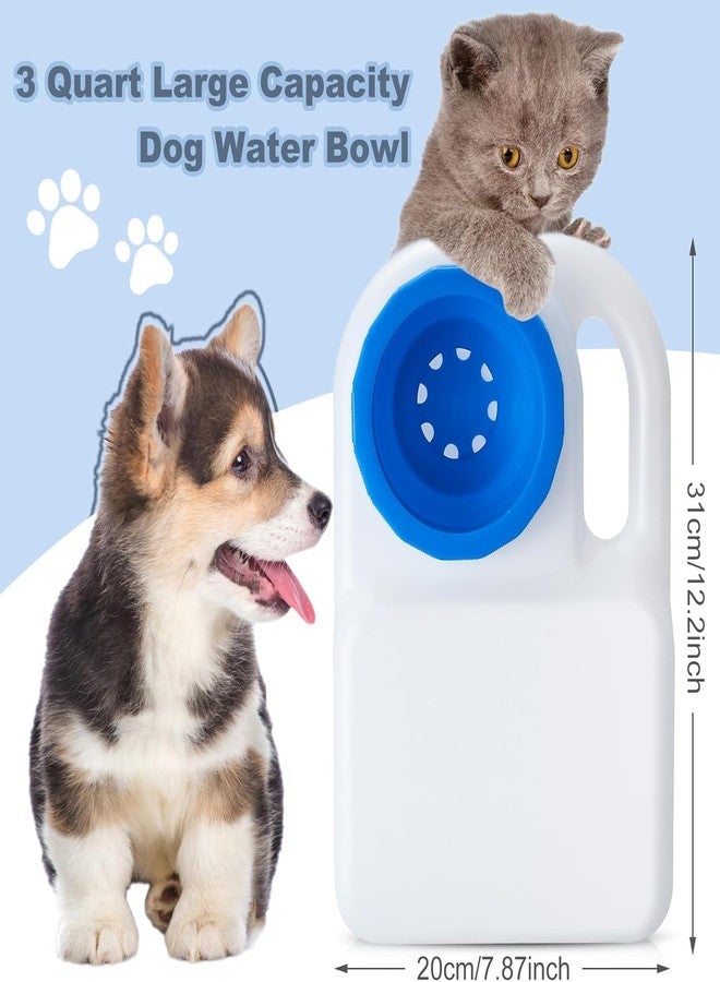 Cyrox Portable Dog Bowl Travel Bottle Dispenser Tank with Carry Handle Travel Dog Water Bottle for Outdoor Walking Pet Water Dispenser Drinking Bowl for Puppy, Dogs, Cats (1Pcs) - Image 2